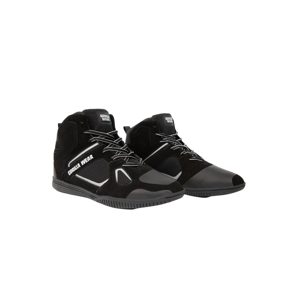 Gorilla Wear. Troy High Tops - Black/Gray. Men 9.5 / Wom 11